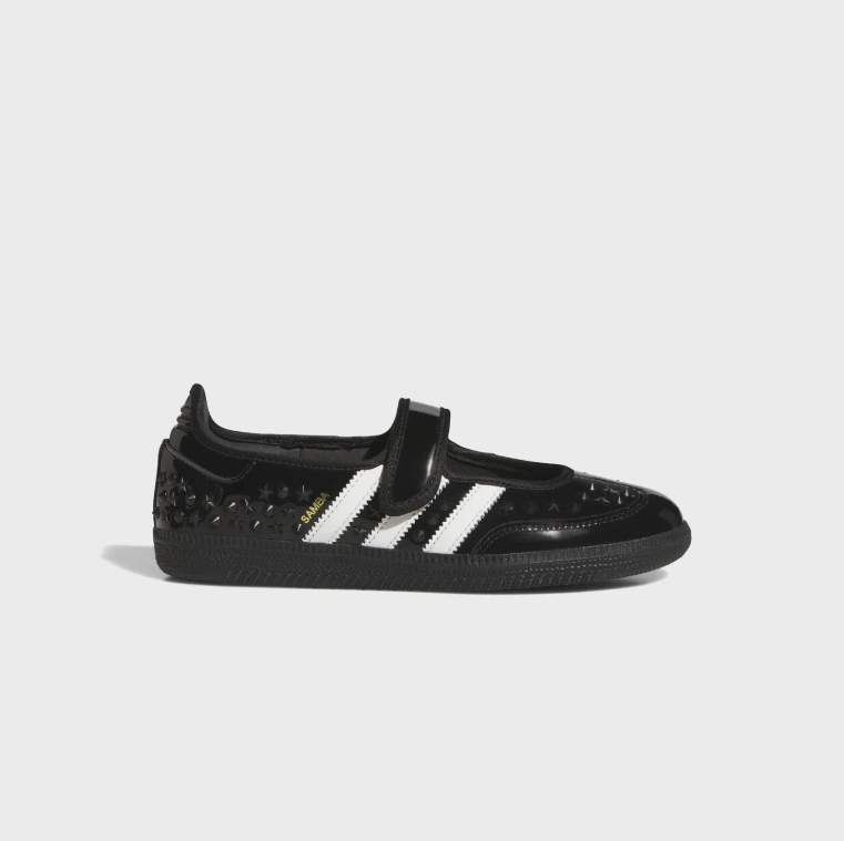 adidas Samba Studded Mary Jane Shoes in Black and White
