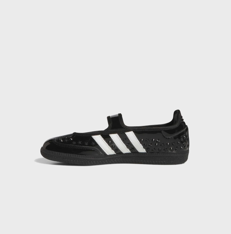 adidas Samba Studded Mary Jane Shoes in Black and White