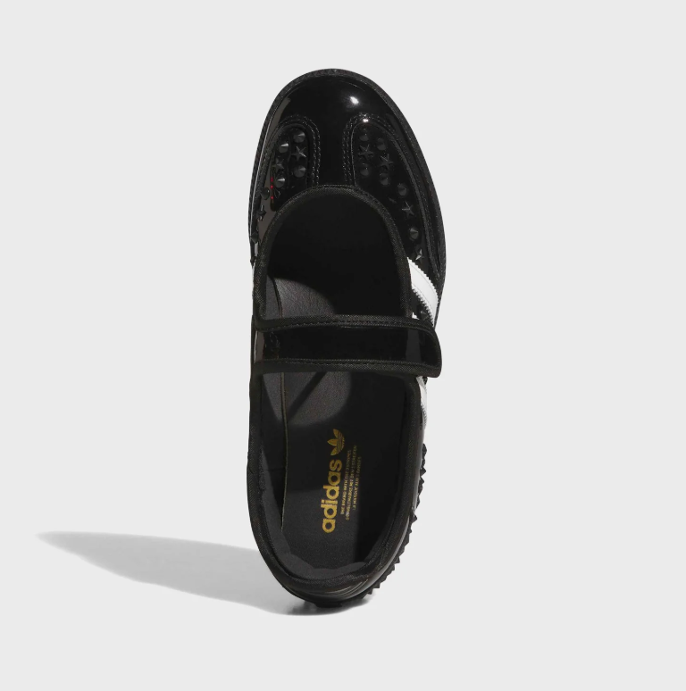 adidas Samba Studded Mary Jane Shoes in Black and White