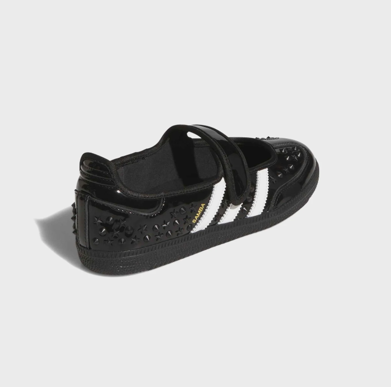 adidas Samba Studded Mary Jane Shoes in Black and White