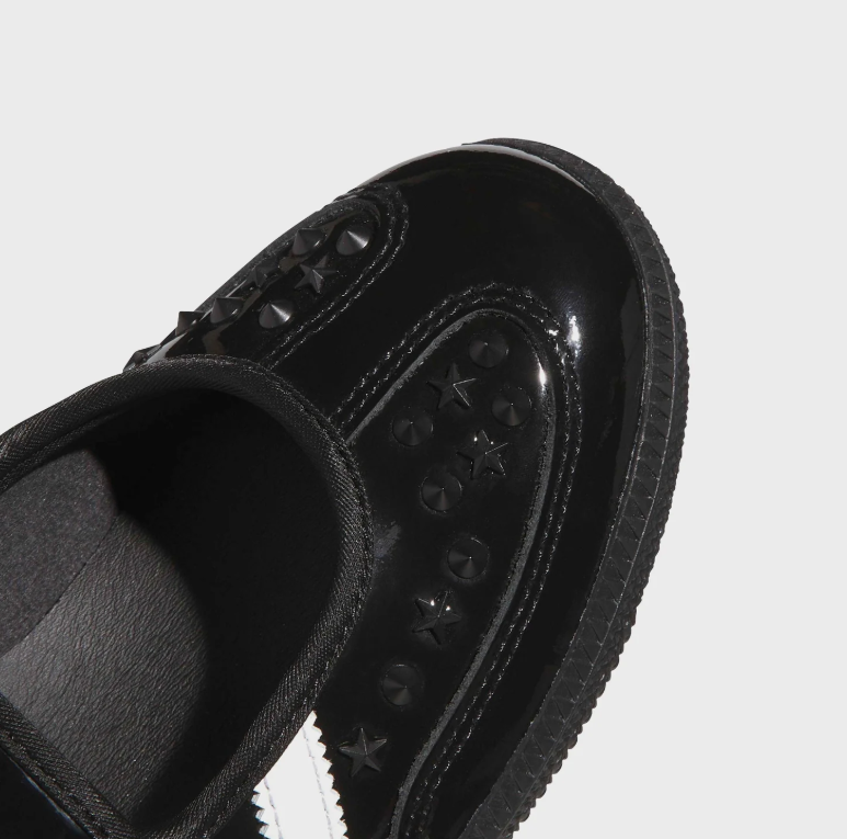 adidas Samba Studded Mary Jane Shoes in Black and White