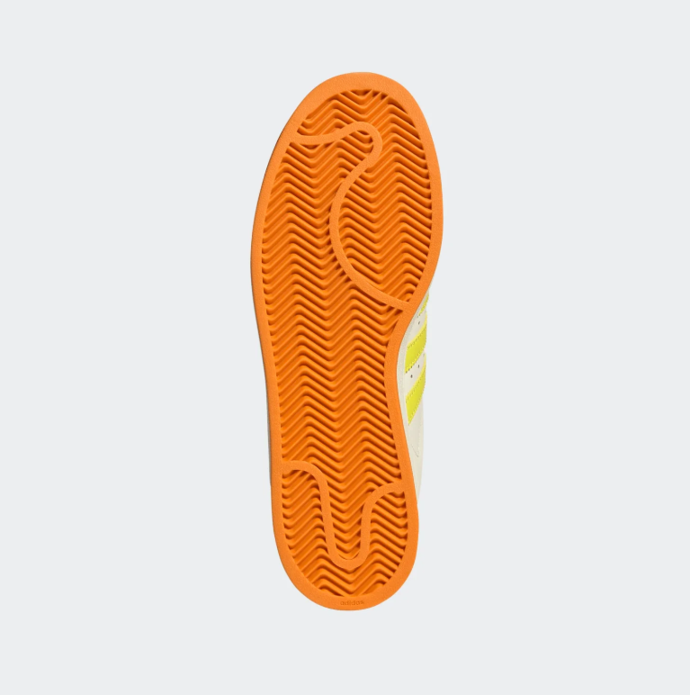 adidas Charmander Shell-Toe Sneakers in Cream and Orange
