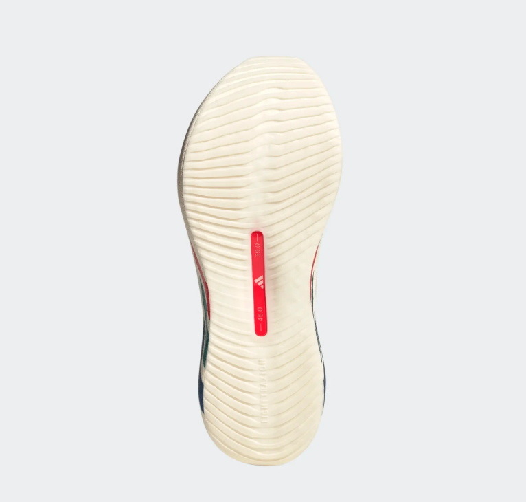 adidas Cream Chunky Sneakers with Multicolor Stripes