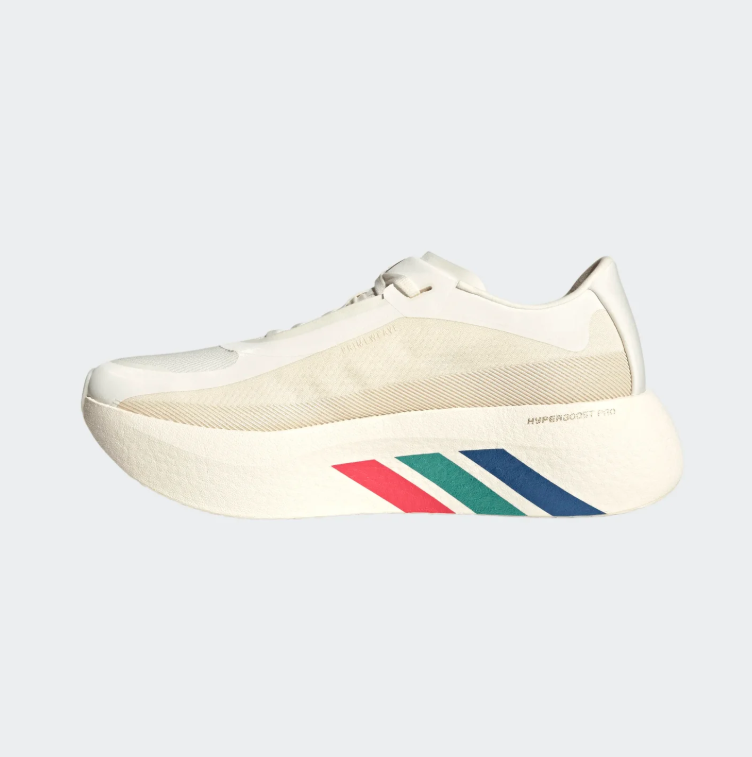 adidas Cream Chunky Sneakers with Multicolor Stripes