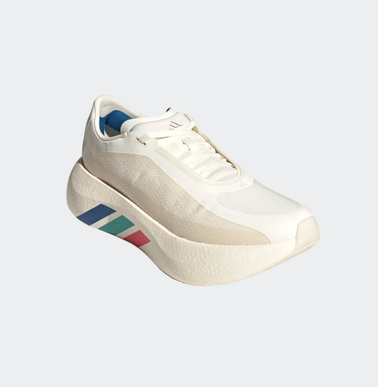 adidas Cream Chunky Sneakers with Multicolor Stripes