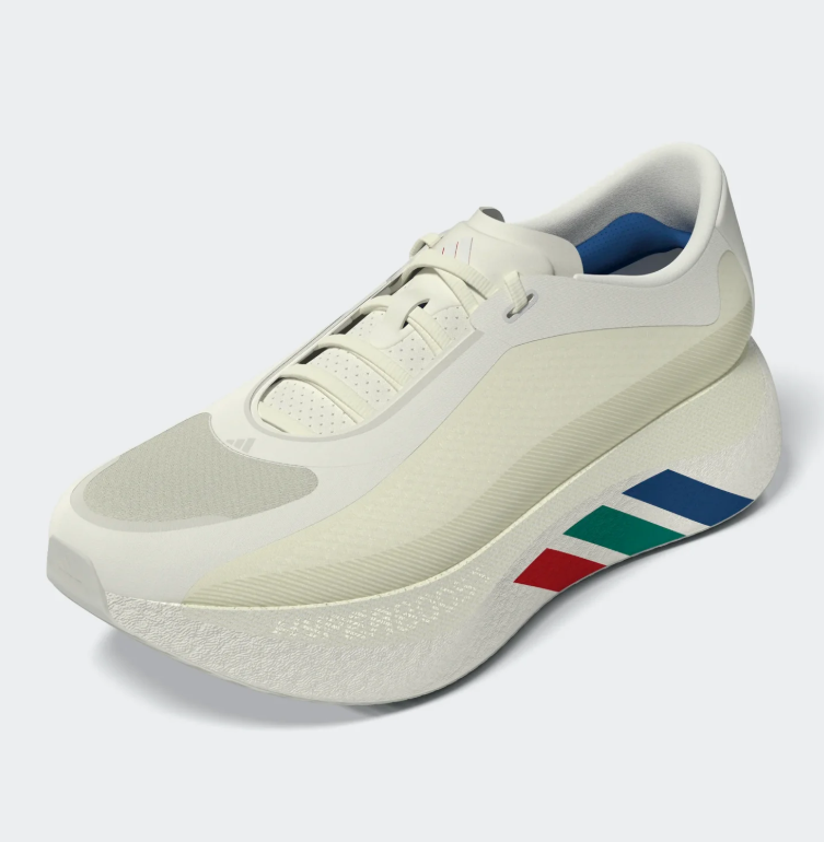 adidas Cream Chunky Sneakers with Multicolor Stripes