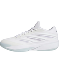 adidas White Sneakers with Sculpted Stripes and Ice-Blue Accents