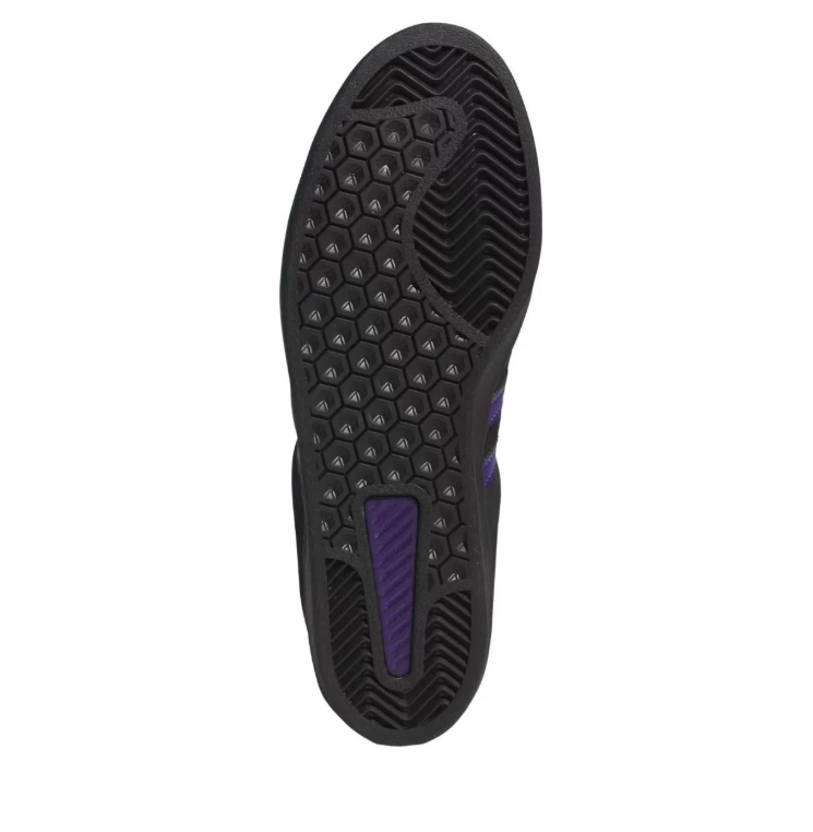 adidas Campus Black and Purple Low-Top Sneakers
