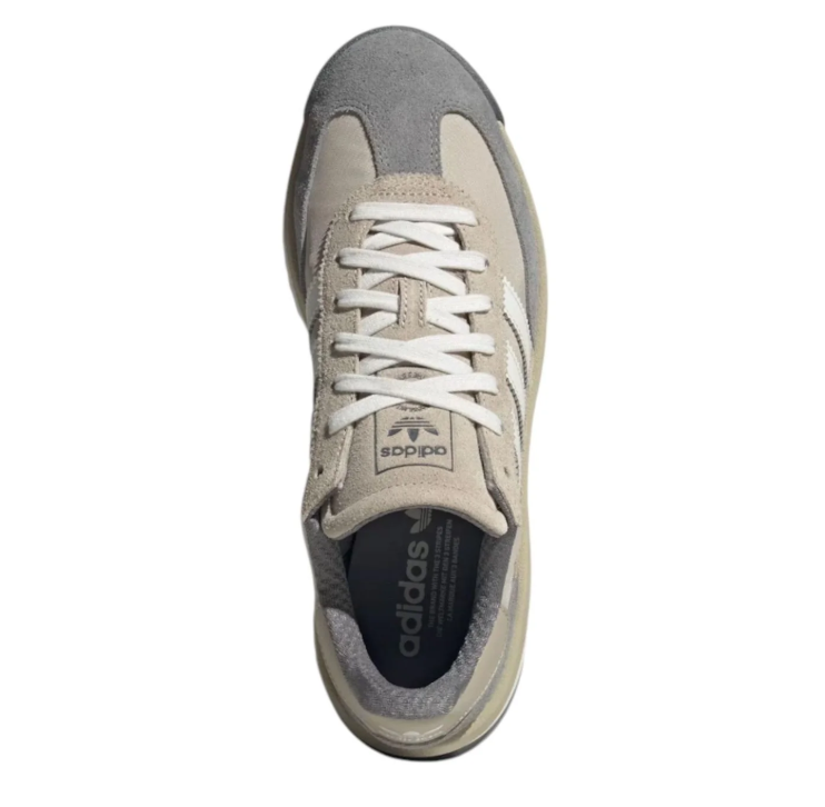 adidas SL 72 Beige and Grey Sneakers with White Stripes