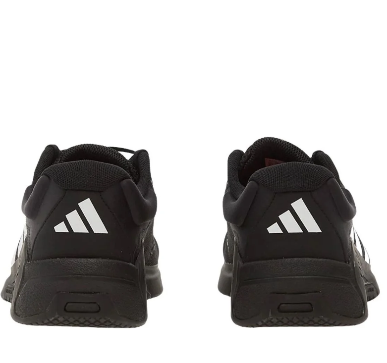 adidas Black Low-Top Sneakers with White Stripes