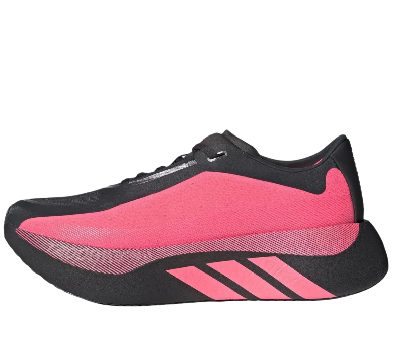adidas Black and Pink Sneakers with Sculpted Sole