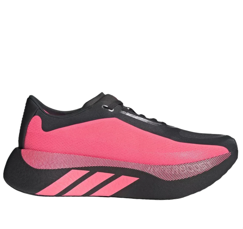 adidas Black and Pink Sneakers with Sculpted Sole