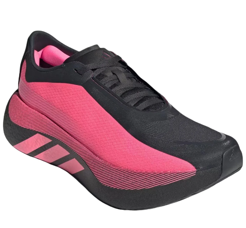 adidas Black and Pink Sneakers with Sculpted Sole