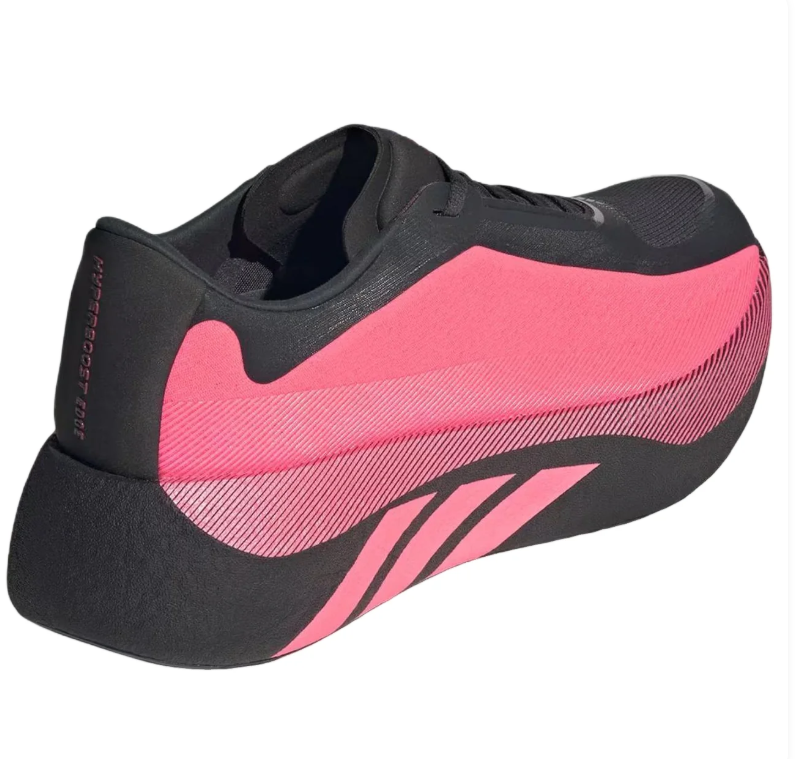 adidas Black and Pink Sneakers with Sculpted Sole