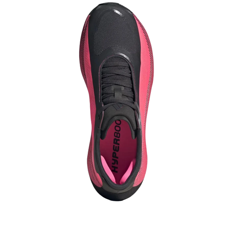 adidas Black and Pink Sneakers with Sculpted Sole
