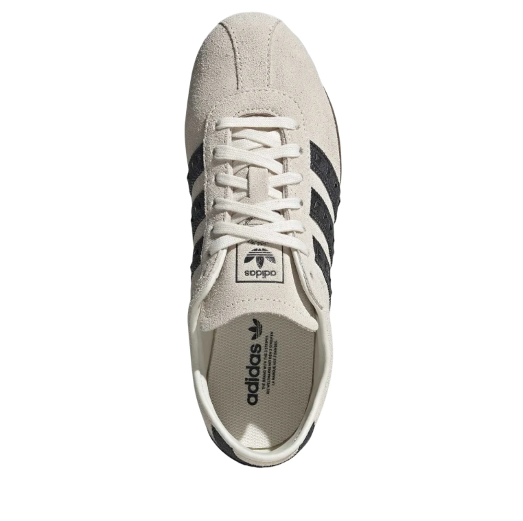 adidas Tokyo Cream and Black Sneakers with Studded Stripes