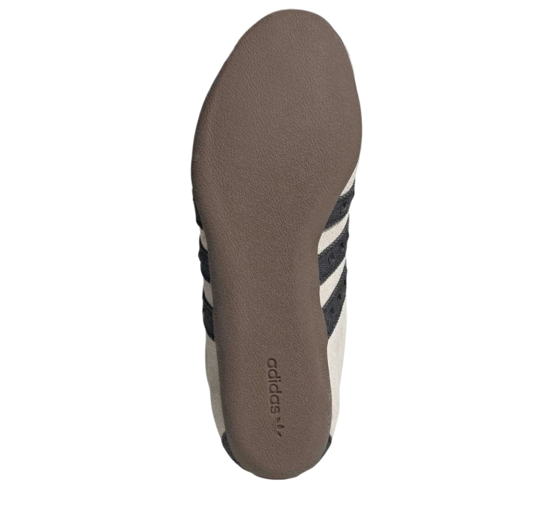 adidas Tokyo Cream and Black Sneakers with Studded Stripes