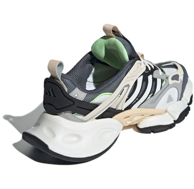 adidas Grey and Black Chunky Sneakers with Mint Accents