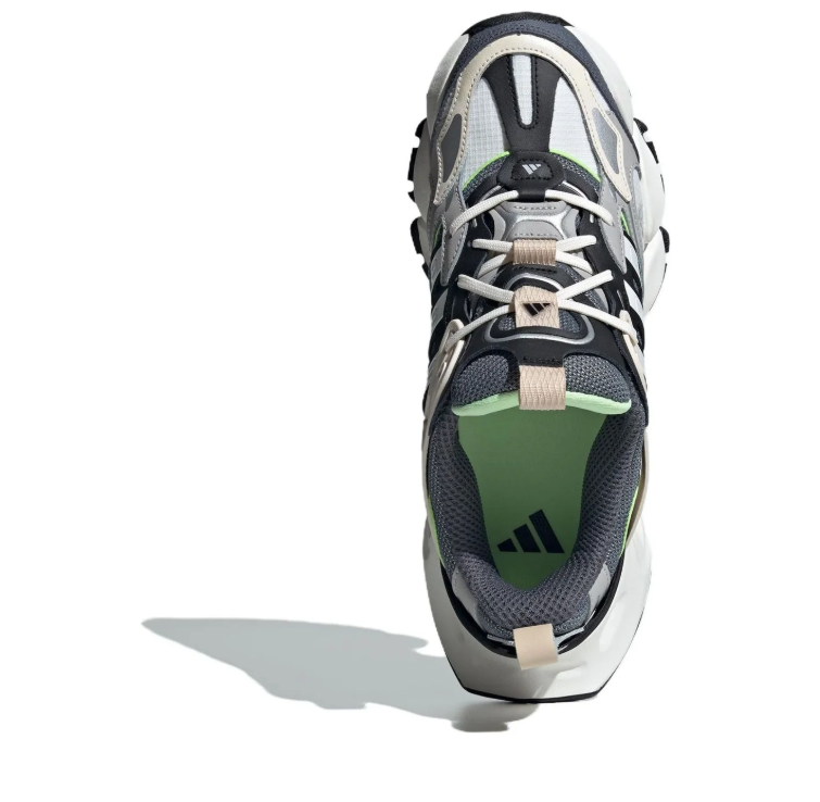 adidas Grey and Black Chunky Sneakers with Mint Accents
