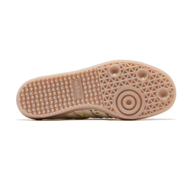 adidas Samba Cream Woven-Style Mules with Gum-Colored Sole