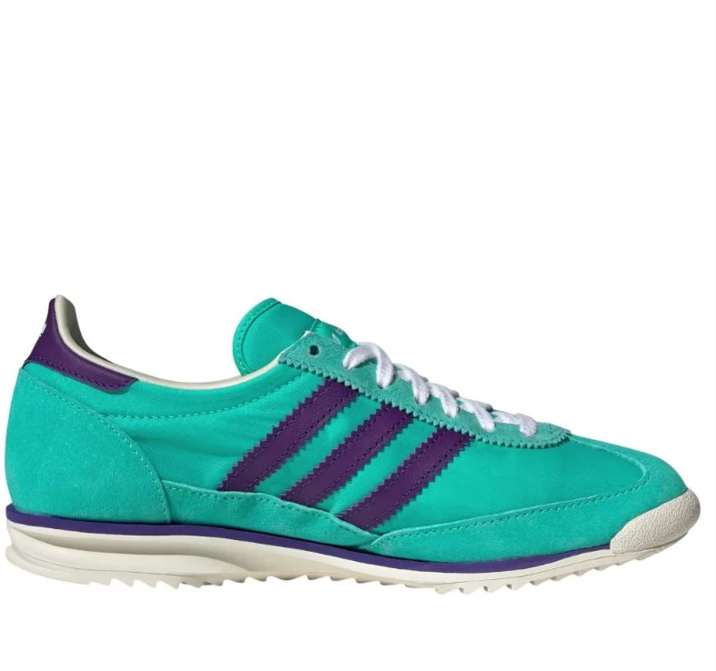 adidas x Sporty & Rich Teal and Purple Low-Top Sneakers