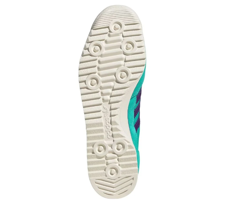 adidas x Sporty & Rich Teal and Purple Low-Top Sneakers