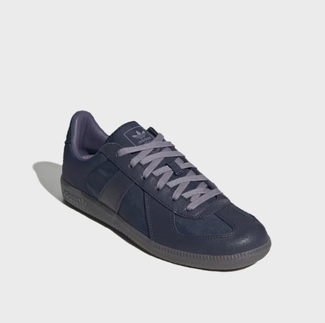 adidas Dark Navy Low-Top Sneakers with Grey Laces