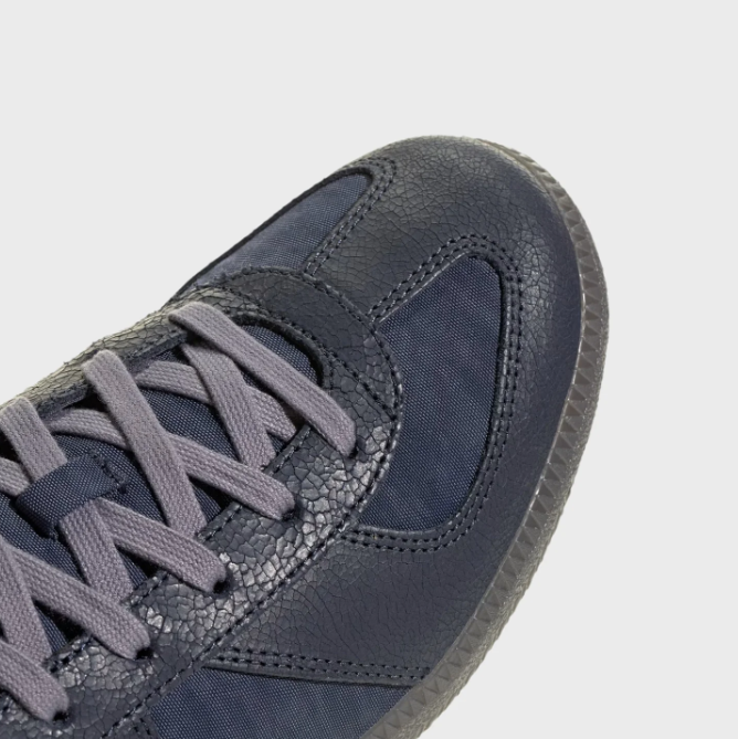 adidas Dark Navy Low-Top Sneakers with Grey Laces