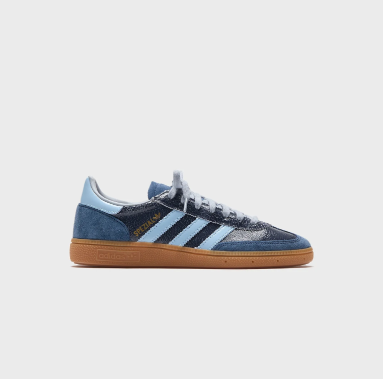 adidas Spezial Navy and Light Blue Sneakers with Gum-Colored Sole