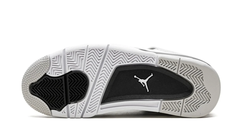 Air Jordan White and Grey Sneakers with Black Accents and Jumpman Logo