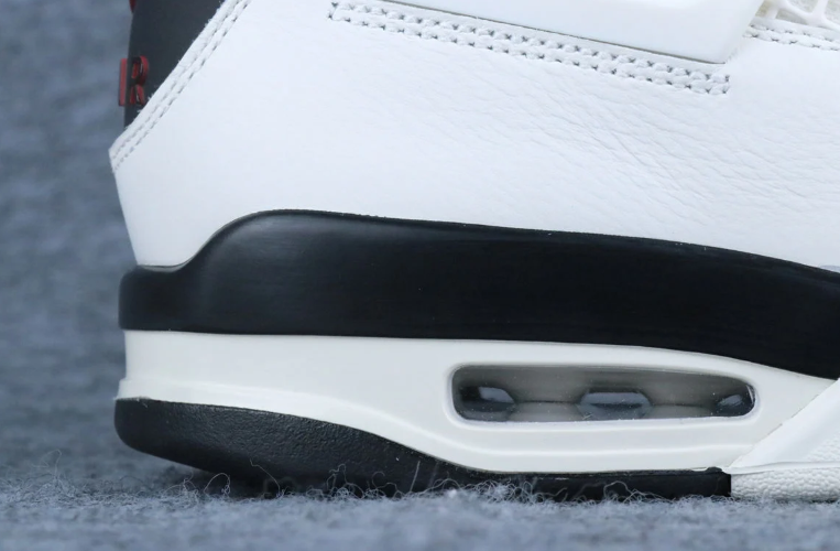Air Jordan White and Black Sneakers with Flight Club Tongue Patch