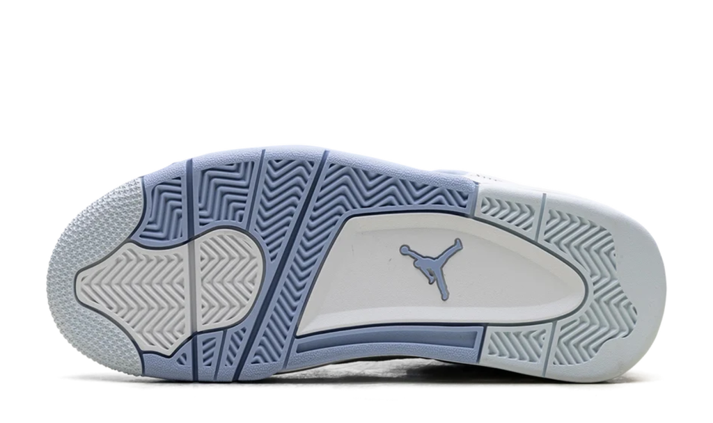 Air Jordan White and Pale Blue Sneakers with Floral Lace Details