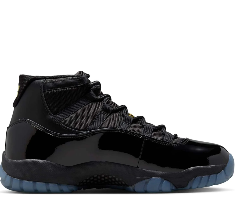 Air Jordan Black High-Top Sneakers with Glossy Trim and Teal Accents
