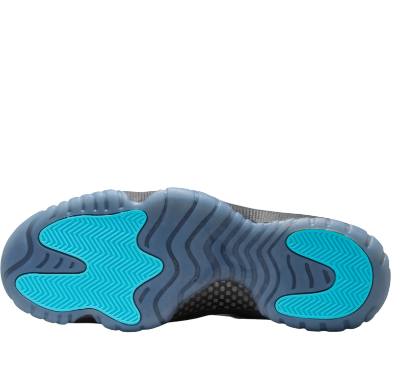 Air Jordan Black High-Top Sneakers with Glossy Trim and Teal Accents