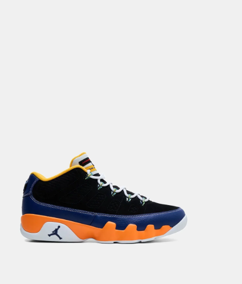 Air Jordan Multicolor Sneakers with Mismatched Red and Black Uppers