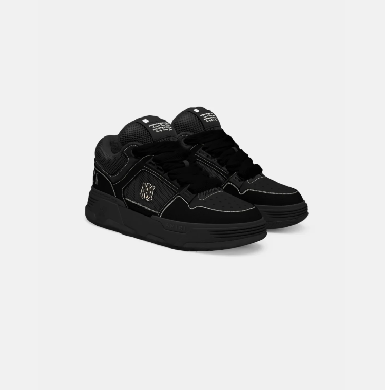 AMIRI MA-1 Black Chunky Sneakers with Contrast Stitching