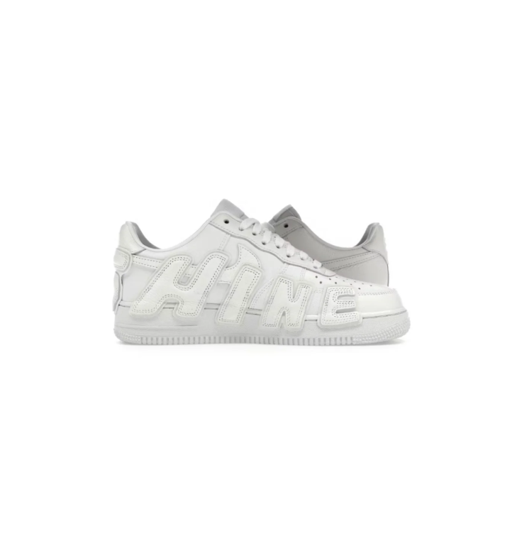 Nike x Cactus Plant Flea Market White Low-Top Sneakers with Raised Lettering