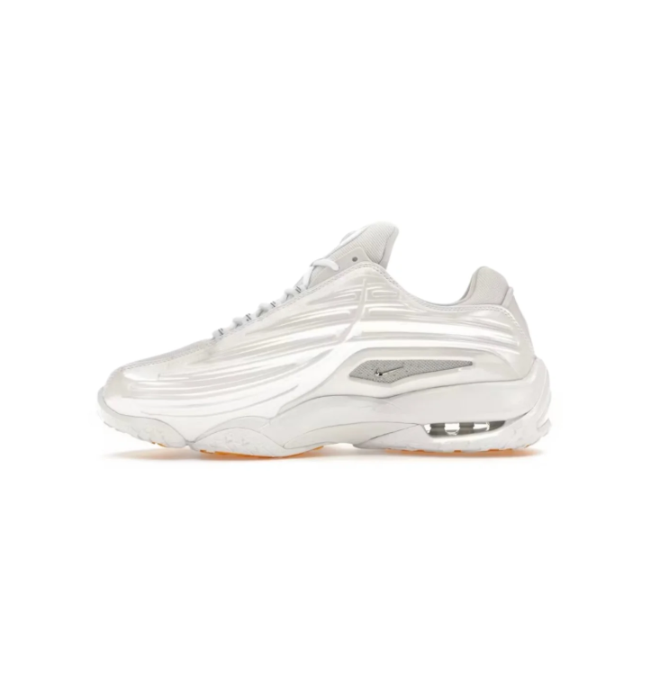 Nike White Sneakers with Wave Panels and Gum-Colored Outsole Accents
