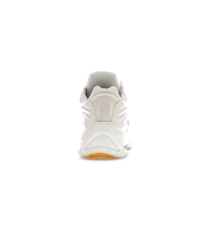 Nike White Sneakers with Wave Panels and Gum-Colored Outsole Accents