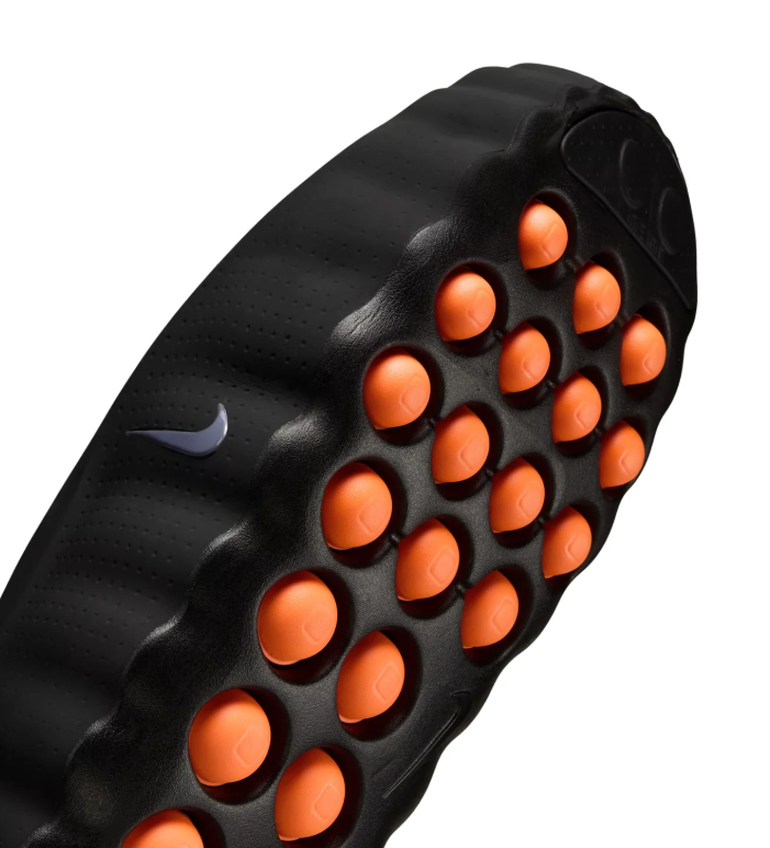 Nike Black Slip-On Mules with Orange Outsole Pods