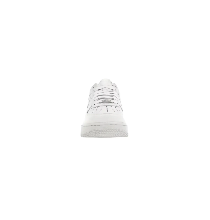 Nike x Supreme White Low-Top Sneakers with Red Box Logo