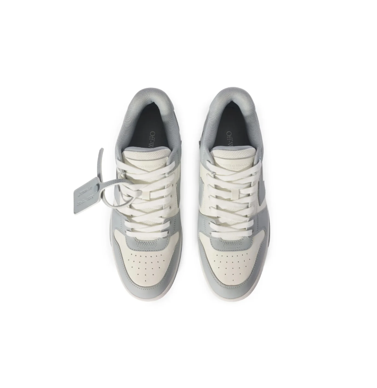 Off-White Grey and Cream Low-Top Sneakers with Arrow Logo