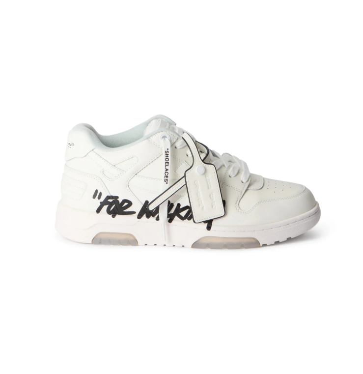 Off-White White Low-Top Sneakers with FOR WALKING Lettering