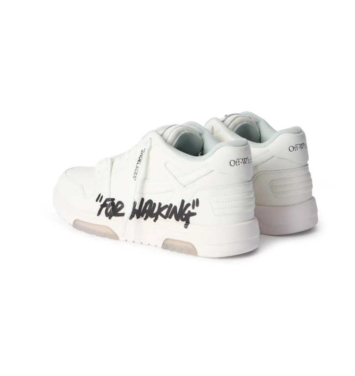 Off-White White Low-Top Sneakers with FOR WALKING Lettering