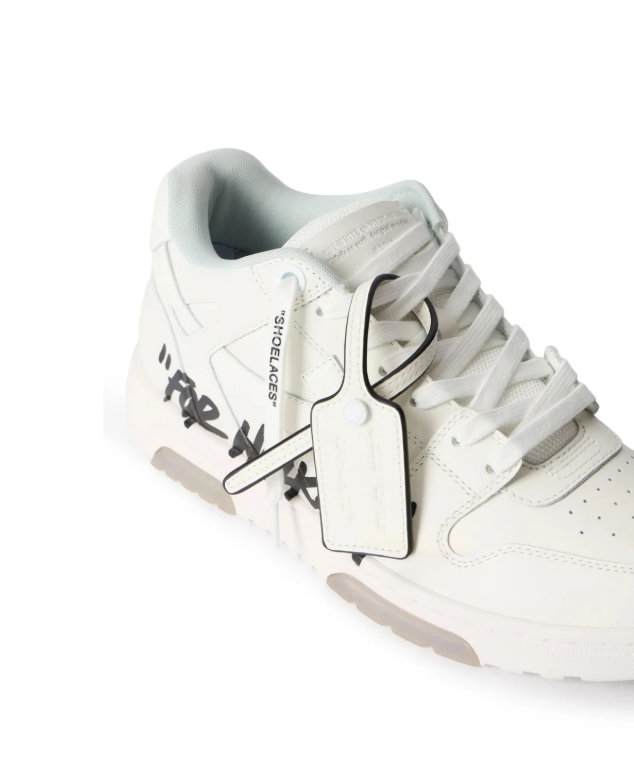 Off-White White Low-Top Sneakers with FOR WALKING Lettering
