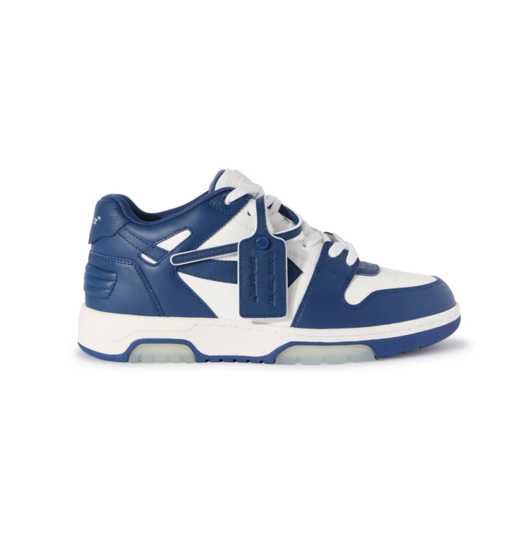 Off-White Navy and White Low-Top Sneakers with Arrow Logo