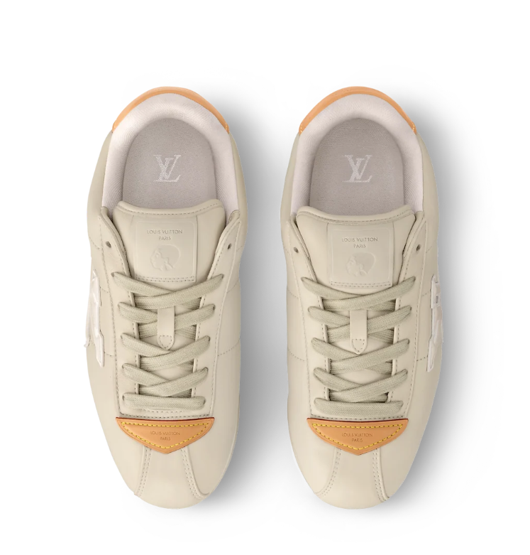 Louis Vuitton Black and White Low-Top Sneakers with Sparkling Trim (Copy)