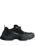 Balenciaga Black Track Sneakers with Layered Panels and Chunky Sole