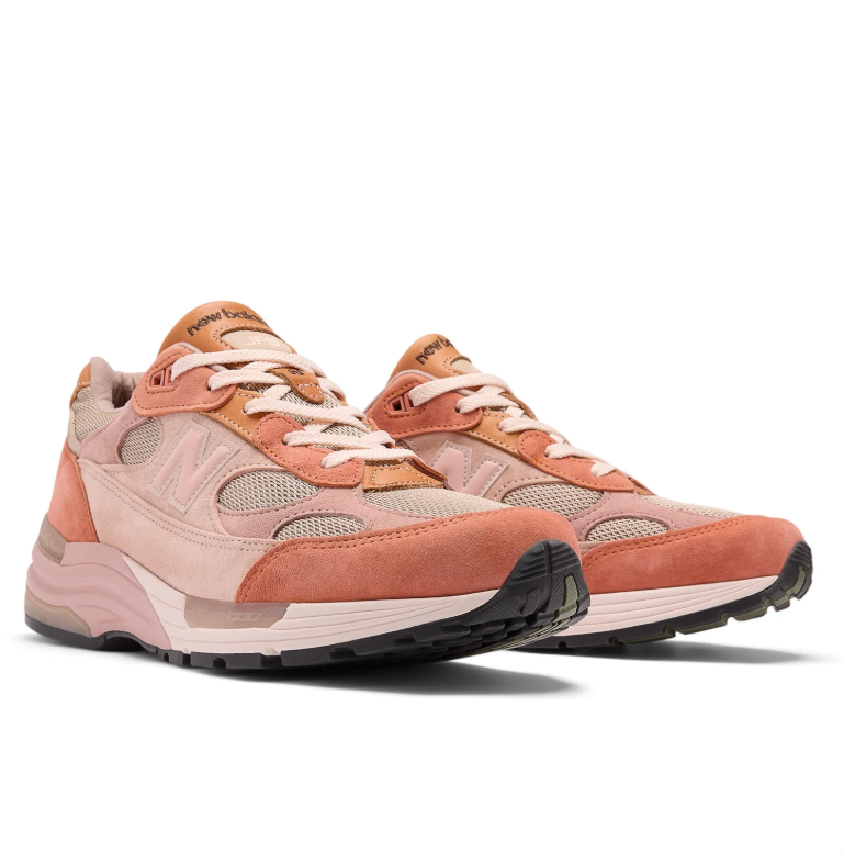New Balance x Joe Freshgoods 993 Pink and Coral Mesh Sneakers