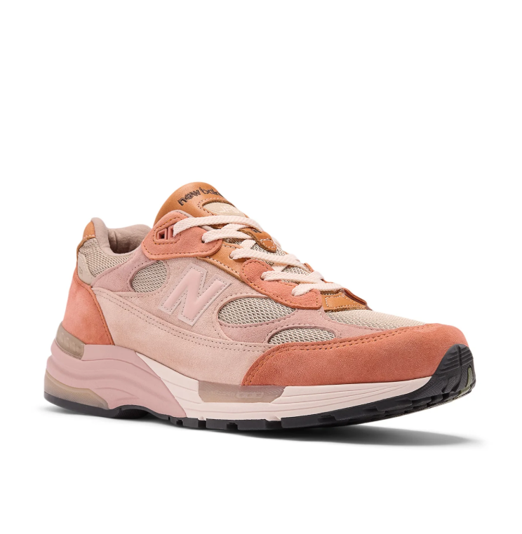 New Balance x Joe Freshgoods 993 Pink and Coral Mesh Sneakers